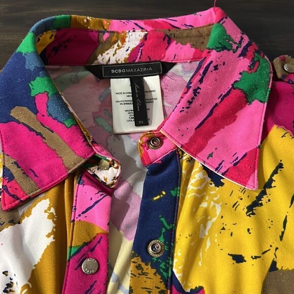 BCBG max Azaria long sleeve women’s blouse - Picture 2 of 5